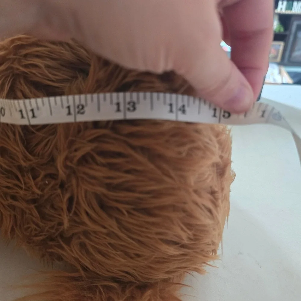 Multipet Highland Cow Brown Plush‎ Dog Toy Squeaker Crinkle 87381 New